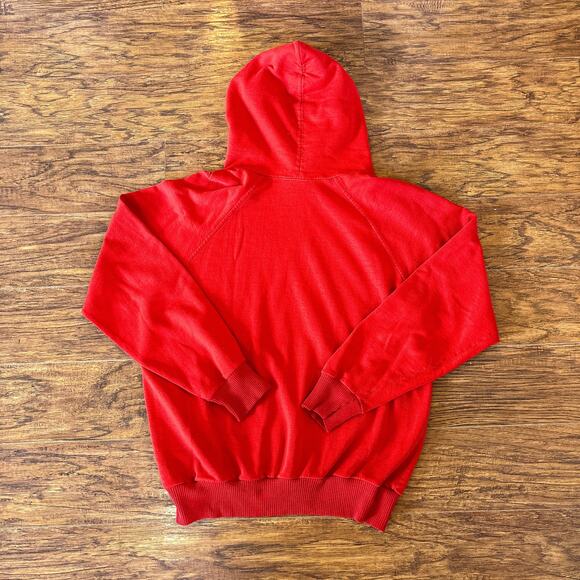 Vintage Pep Actionwear Alberta Basketball Canada Red Hoodie Sweatshirt Large - Picture 3 of 7